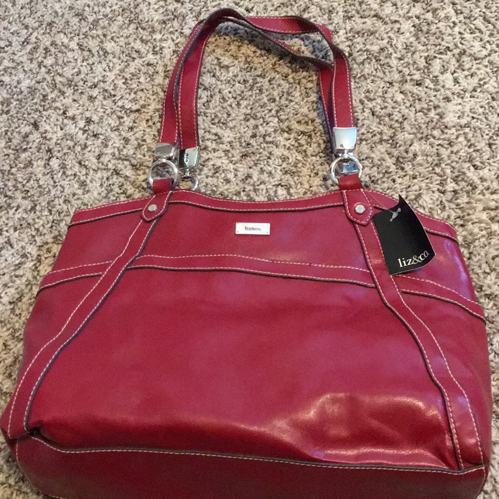 NWT Liz&Co red leather purse